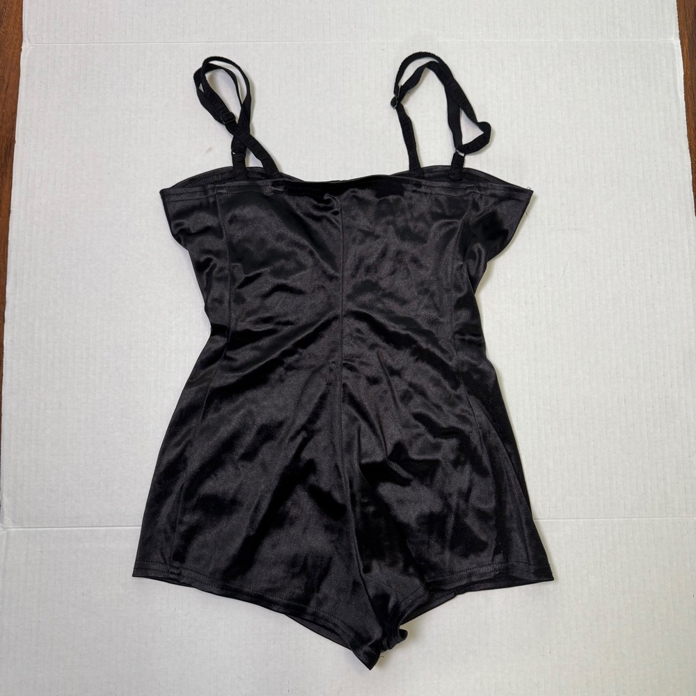 Vintage 90s/Y2K Phaze Corset Micro Romper Black Euro Grunge Rave Cybercore Punk - Picture 9 of 9